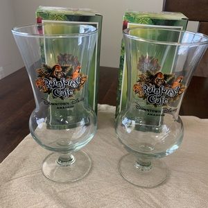 Rainforest Cafe glasses